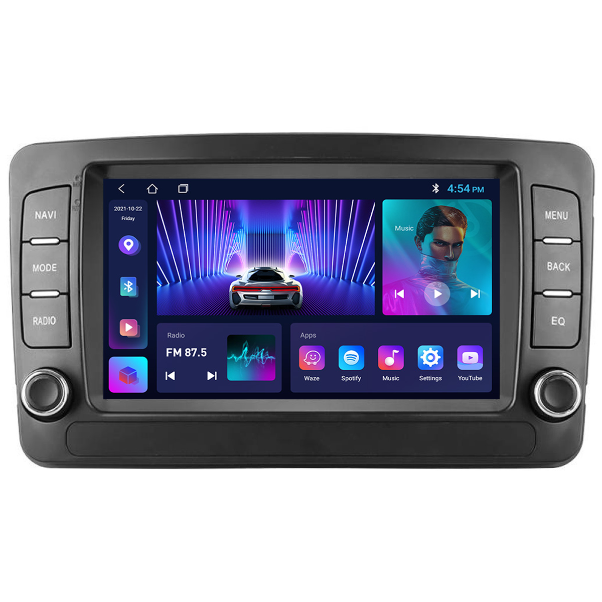 Універсальна магнітола Mekede M150S C-Class W209 (2000-2005) 7" QLED, фото 1