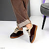 Шикарні утеплені бордові кросівки натуральна шкіра + замша, фото 6