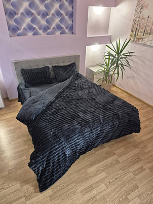 Тепла постільна білизна Mency Home Collection - чорний, фото 1