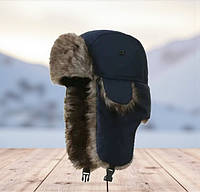 Зимова чоловіча Шапка Вушанка водостійка для чоловіків One Size, шапка для повсякденного носіння з вухами на хутрі