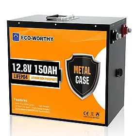 Акумулятор Eco Worthy LiFePO4 12V 150Ah (1920Wh)
