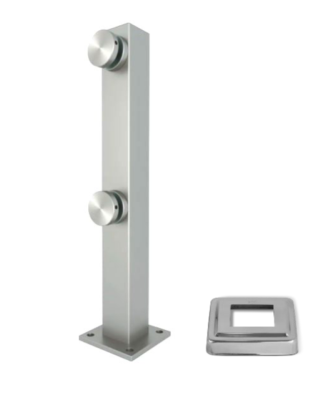 Стійка для скла  на конекторах Н400*40mm, матова, фото 1