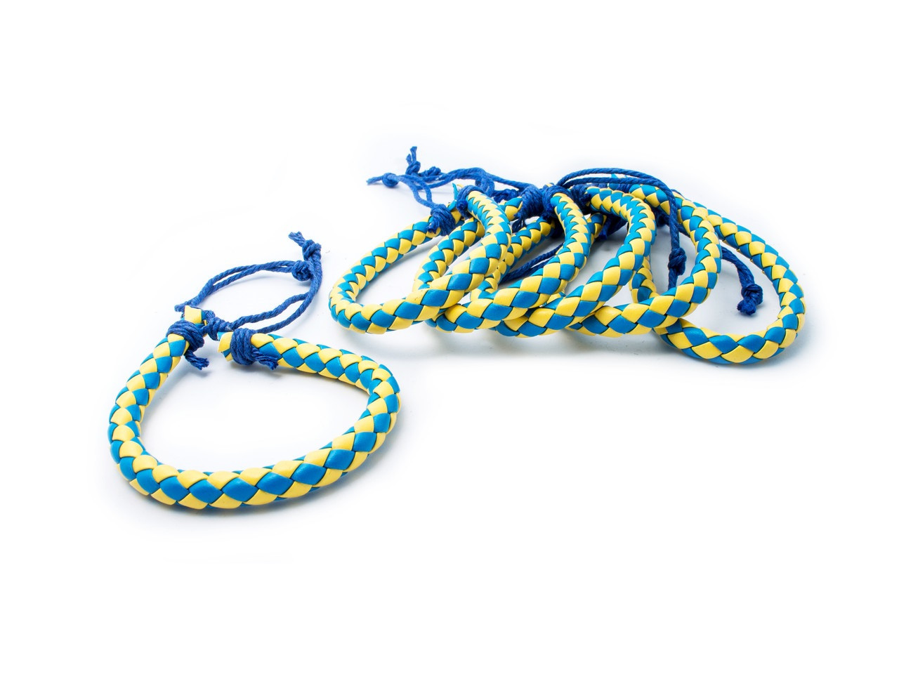 Шкіряний браслет на руку плетінка