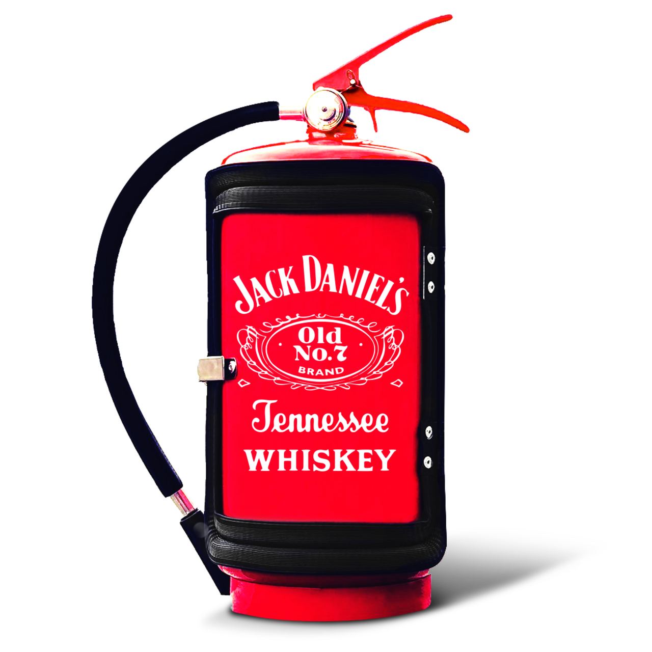 Вогнегасник міні-бар на подарунок з написом "Jack Daniels" Червоний, фото 1