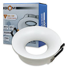 Точковий світильник Biom під led лампу MR16/GU5.3 без лампи вбудовуваний коло білий SP-13R-W-AL