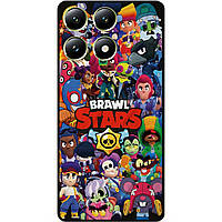 Силіконовий чохол бампер для Xiaomi 14T Pro з малюнком Бравл Силова Ліга Нокаут Brawl Леон Ворон