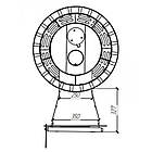 Піч для лазні CANADA Бочка 30 м³ з виносом 240 мм та скляними дверцятами 405×405, фото 5