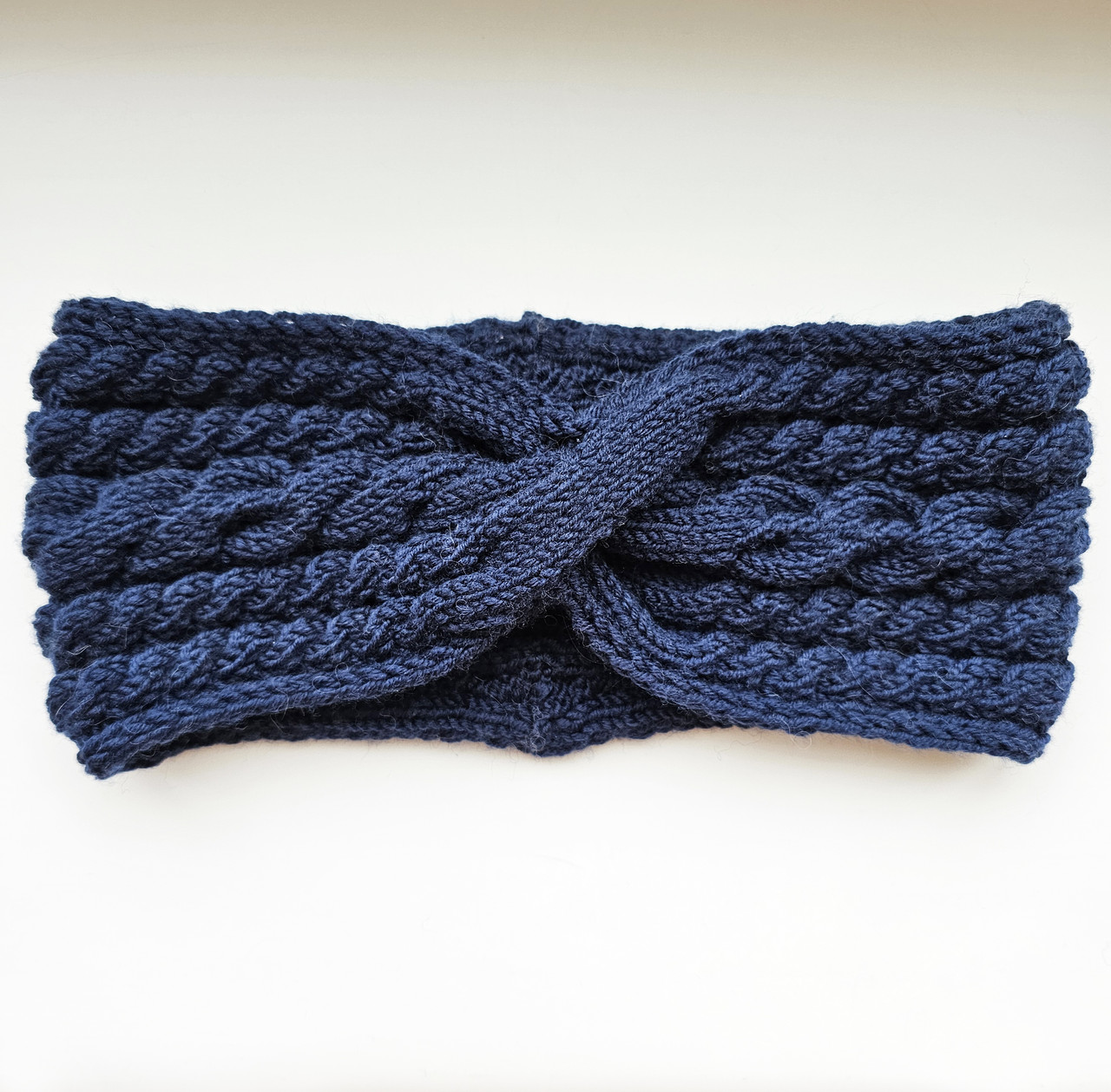 Тепла пов'язка на голову Синя Kuzya Production, фото 1