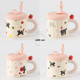 Кружка "Пухнастий настрій", 400 мл * Рандомний вибір дизайну ELISEY