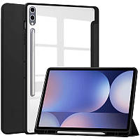 Чохол Clear Acrylic Samsung Galaxy Tab S10+ SM-X820, SM-X826 з місцем для стілусу Чорний