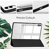 Чохол Clear Acrylic Samsung Galaxy Tab S10+ SM-X820, SM-X826 з місцем для стілусу Чорний, фото 2