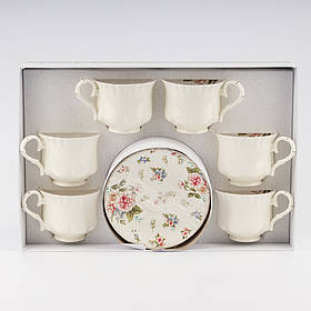 Набір "Вечір у саду" на 6 персон, білий, 260 мл ELISEY