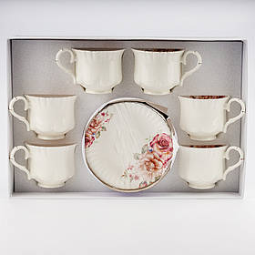 Набір "Трояндовий букет" на 6 персон, білий, 260 мл ELISEY