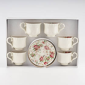 Набір "Королівський сад" на 6 персон, білий, 260 мл ELISEY