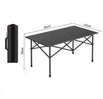 НІТУ Стіл ПРЯМОУГ. (STD-12) (чорний, складаний у чохлі, метал) (Д950*Ш570*В500 мм) New [602] (10 шт./ясть)