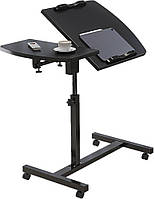 Стіл наддуваний на коліщатках з подвійною стільницею 40/20/90 см