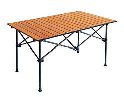 НІТУ Стіл ПРЯМОУГ. (STD-09) (коричневий, складаний у чохлі, метал (Д1200*Ш550*В630 мм)) 144 [108] (8 шт./ясть)