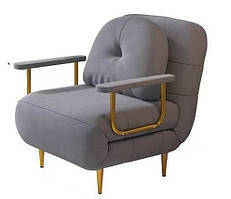 Крісло-ліжко розкладне DR-80 Сіре високий матрац