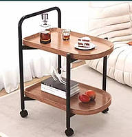 Столик кавовий, журнальний, приліжковий 2-ярусний