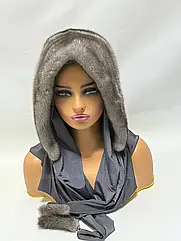 Жіноча хустка з норки, "Сапфір".