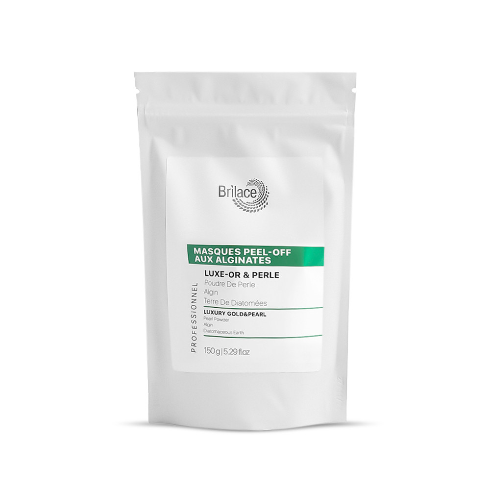 Brilace Luxury Gold&Pearl algin mask Альгінатна маска з золотом й перлами 150g, фото 1