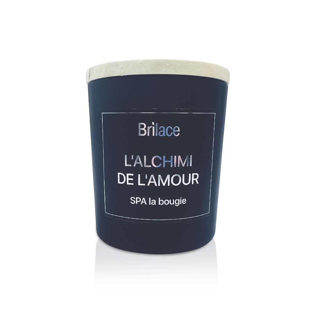 Brilace SPA la bougie L'Alchimi de l'amour | СПА для масажу "Алхімія кохання" 145g (дерев'яна кришка), фото 1