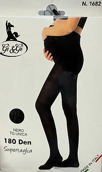 Колготки 180 ден для вагітних з мікрофібри з вставкою для животика чорного кольору універсальний розмір