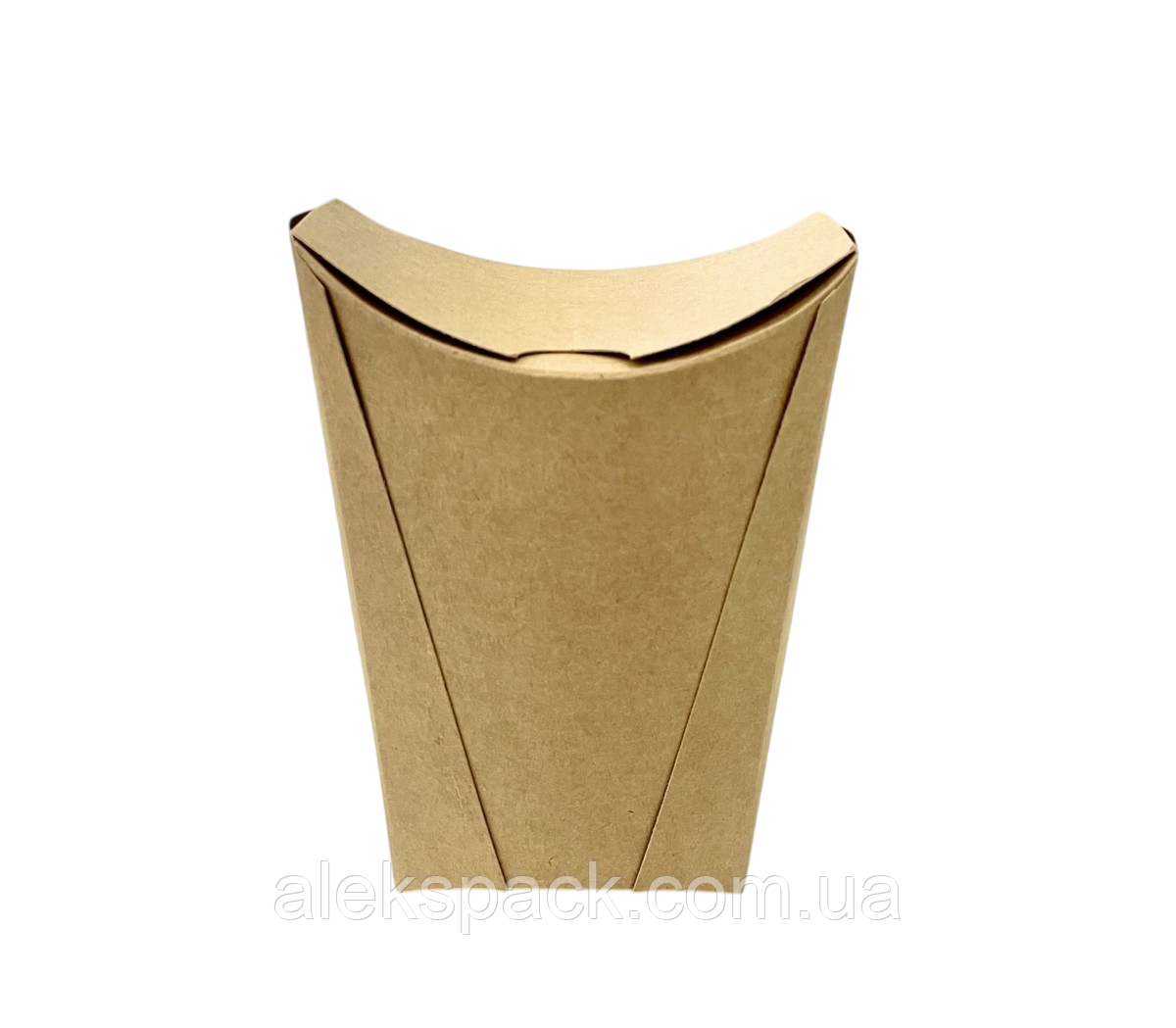 Упаковка для картоплі фрі КРАФТ XL з кришкою 50 шт/пак, фото 1