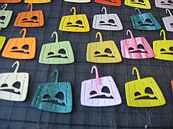 Набір висічок із паперу та картону. Жахливий гарбуз, 20 штук, 28х33 мм