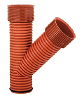 Трійники редукційні PP для гофрованих труб InCor