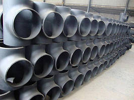 Трійники сталеві приварні рівно прохідні ГОСТ 17376