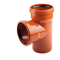 Тройник из ПВХ для наружной канализации KG Ostendorf 200х110х200, 87°