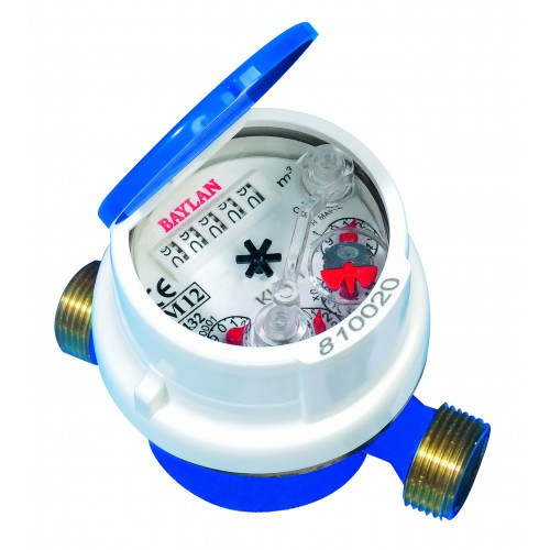Лічильник для холодної води сухоходный одноструменевий BAYLAN КК-12 ХВ R160 DN15, фото 1