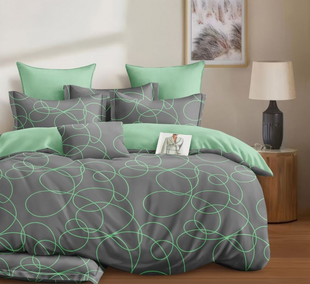 Комплект Фарго ранфорс Комфорт текстиль Сімейний на резинці, фото 1