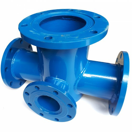 Пожежна підставка трійникова фланцева ППТФ сталева Ду-150х150х100 мм, фото 1