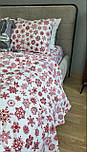 Комплект Сніжинка NEW фланель Комфорт текстиль Євро на резинці, фото 3