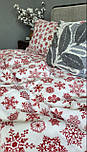Комплект Сніжинка NEW фланель Комфорт текстиль Євро на резинці, фото 6