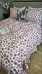 Комплект Сніжинка NEW фланель Комфорт текстиль Євро на резинці, фото 9