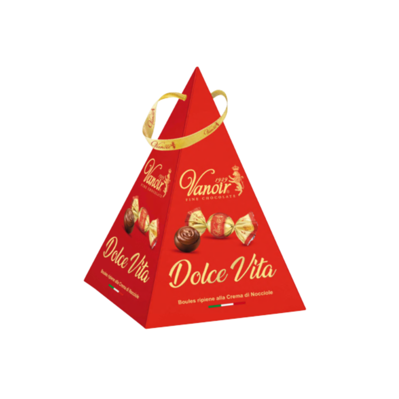 Набір Vanoir Piramide Dolce Vita цукерки шоколадні з горіховим кремом, 205г, фото 1