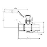 Кран кульовий різьбовий SD Forte 3/4" ВН для води (ручка), фото 2