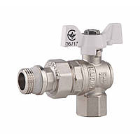 Кран кульовий Американка SD Forte 1/2" з антипротечкой кутовий