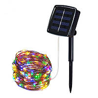 Гірлянда Крапля роси RGB колір із сонячною панеллю 10m/100led