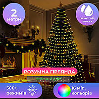 Гірлянда Конський хвіст з додатком Мікс колір