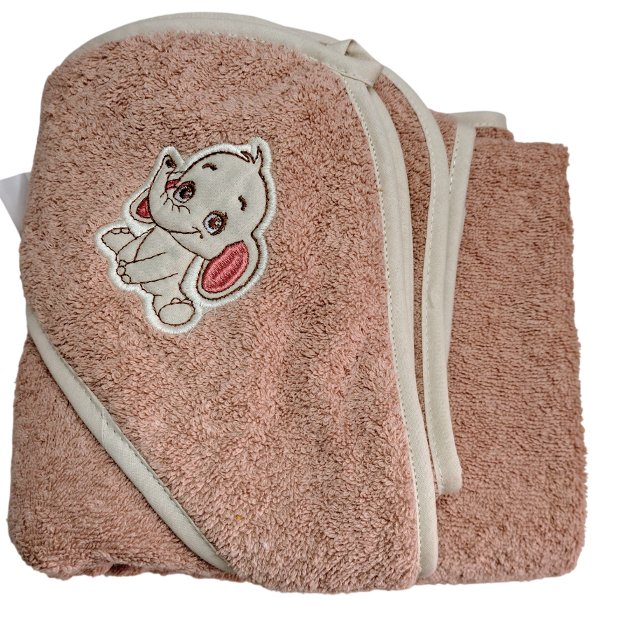 Куточок для купання 95х95см махра тм Ярослав Слоненя беж, фото 1