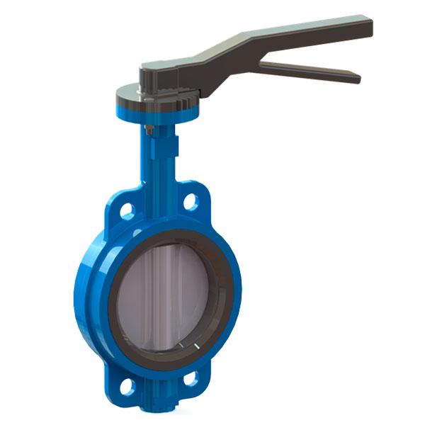 Засувка Батерфляй з редуктором TIS D104 ДУ 450 РУ 10/16 чавунний диск, фото 1