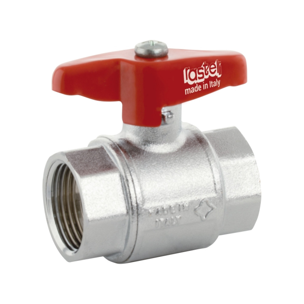 Кран кульовий різьбовий для води Rastelli Goal 1" ВР (метелик), фото 1