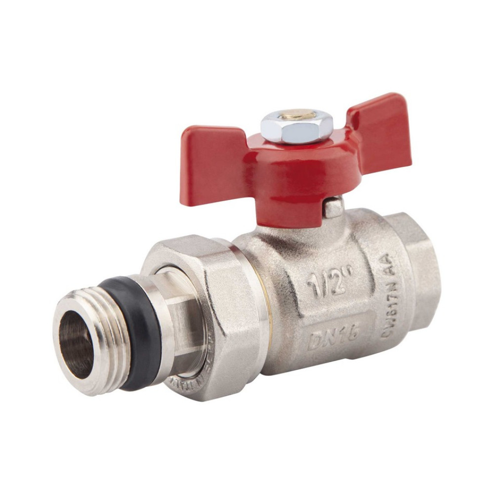 Кран кульовий Американка Icma 3/4" з антипротечкой прямий, фото 1