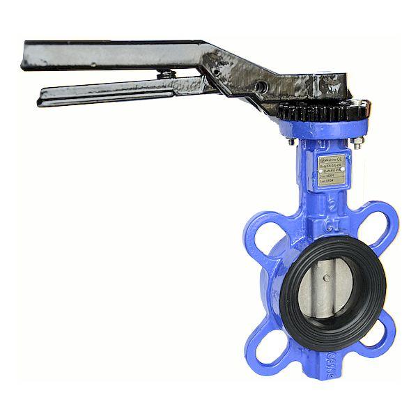 Затвор Баттерфляй WALVER нержавіючий диск Ду 600 Ру 16 з редуктором, фото 1