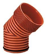 Коліно гофроване для зовнішньої каналізації InCor 200х15