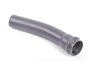 Коліно ПВХ розтрубне діаметр 160 мм, радіус вигину 67°, фото 1